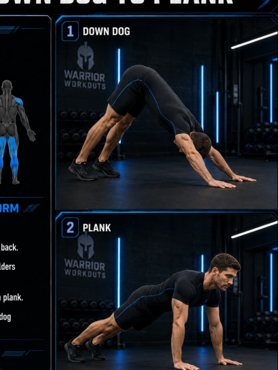 Down Dog to Plank